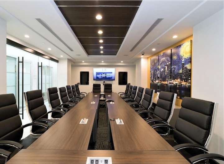 Conference room of Amata offices in Chicago